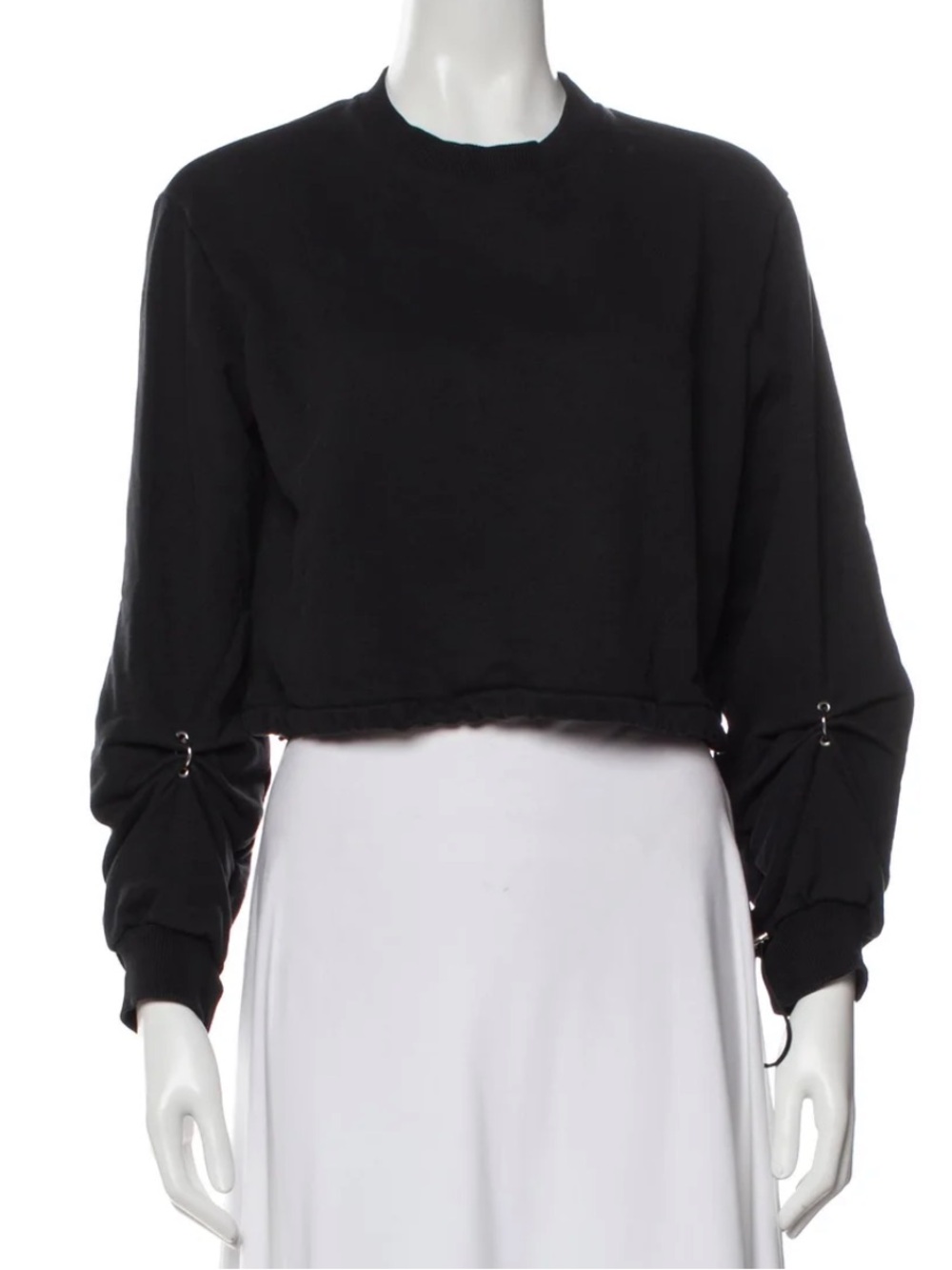 3.1 Phillip Lim Cropped Drawstring Sweatshirt